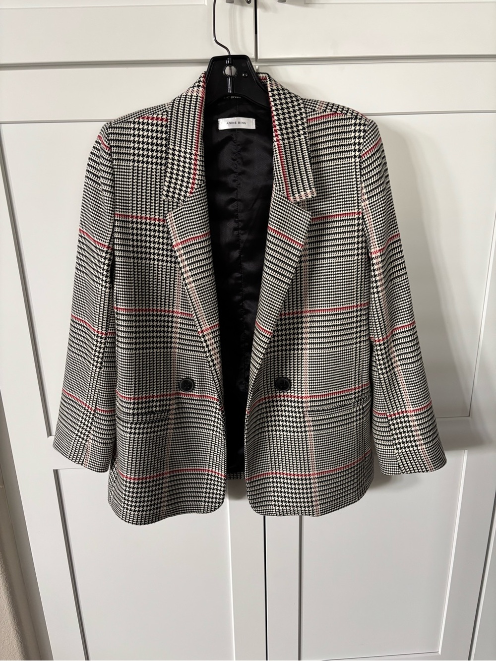 Anine Bing Plaid Blazer